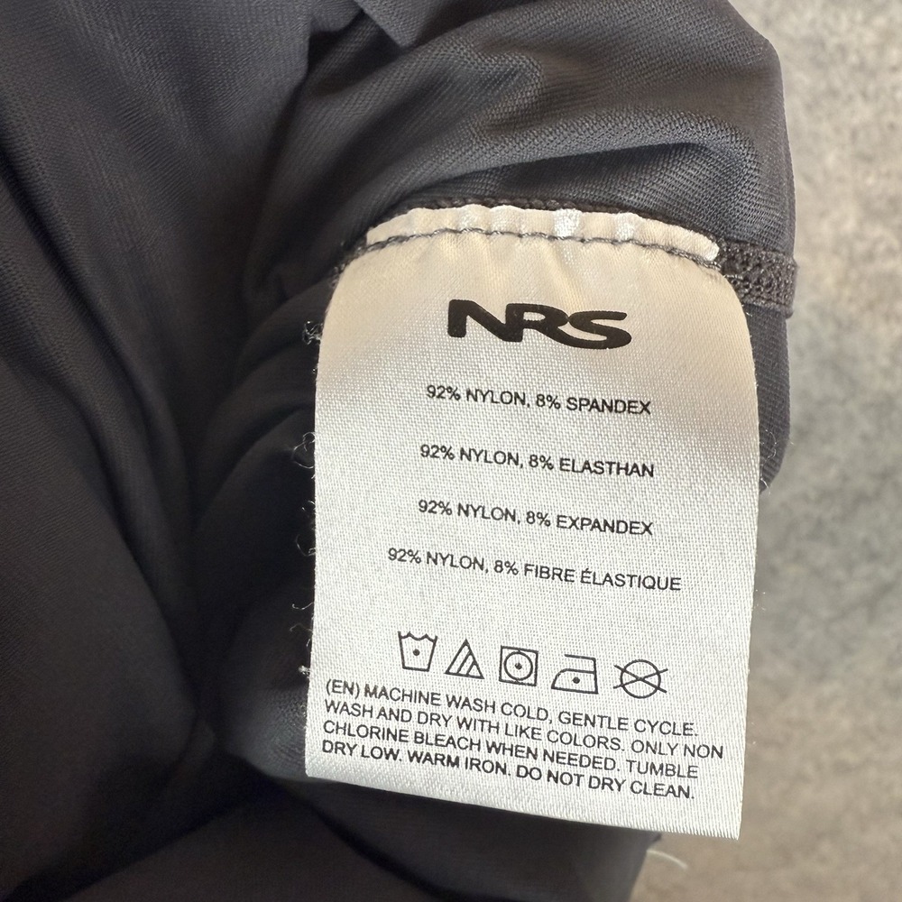 NRS Rash Guard Mens Medium Gray H2Core Stretch Swim Paddle Raft Surf Beach - Picture 9 of 12